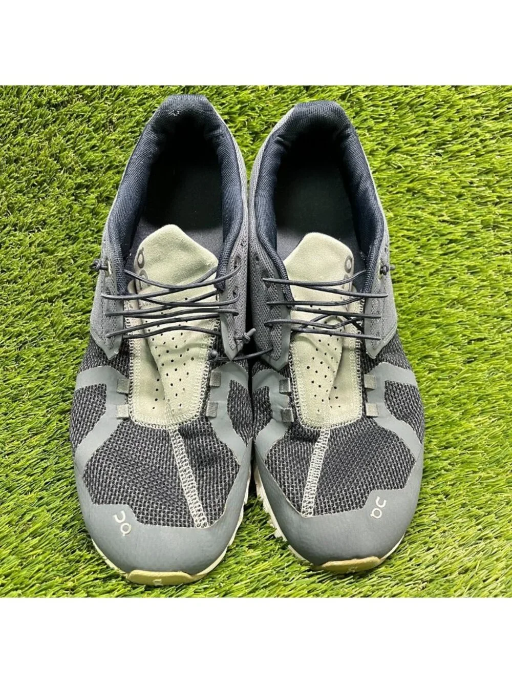 On Cloud Mens Size 11.5 Blue Navy Gray Athletic Running Walking Shoes Sneakers